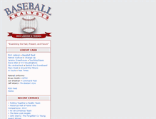 Tablet Screenshot of baseballanalysts.com